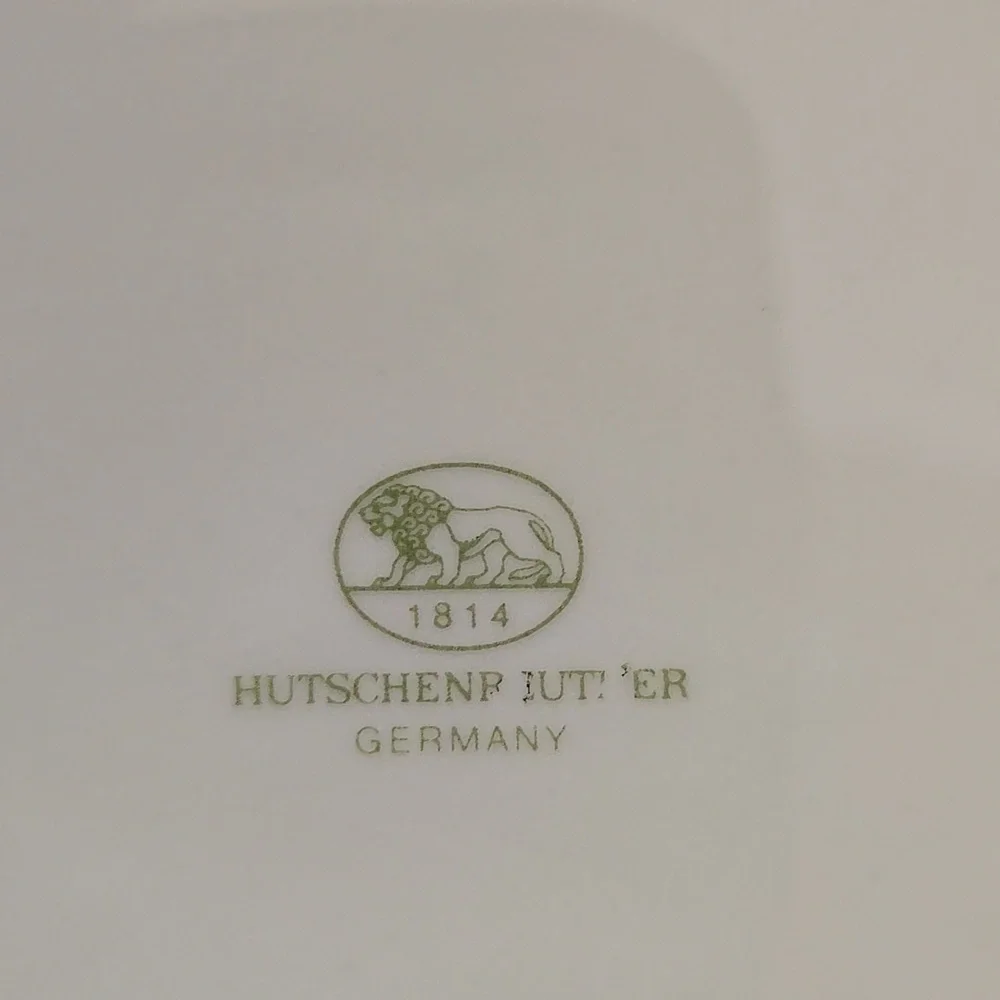 Hutschenreuther White Plate with Fruit Design‎ - Like New